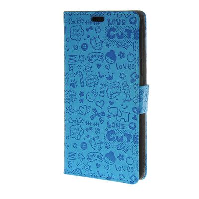 

MOONCASE Magic Girl lovely Flip Pouch Card Holster PU Leather Wallet чехол для Samsung Galaxy J5 Blue