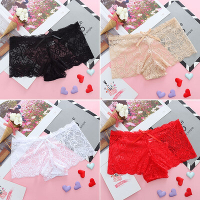 

Women Grils Sexy Panties Underwear Lace Floral Briefs Thongs Sheer Transparent Panties Seamless Breathable G-string