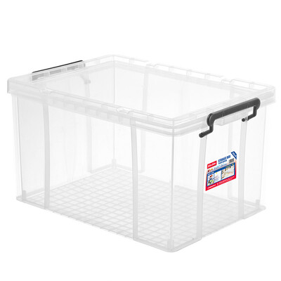 

JEKO&JEKO Tenes reinforced plastic transparent storage box 45L large toy storage box clothes storage box quilt storage box 1 only SWB-5219