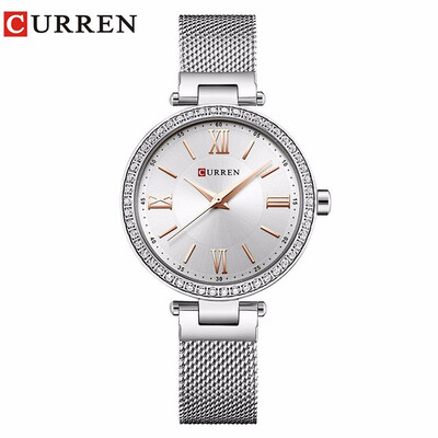 

CURREN 9011 Watch Women Casual Fashion Quartz Wristwatches Crystal Design Ladies Gift relogio feminino
