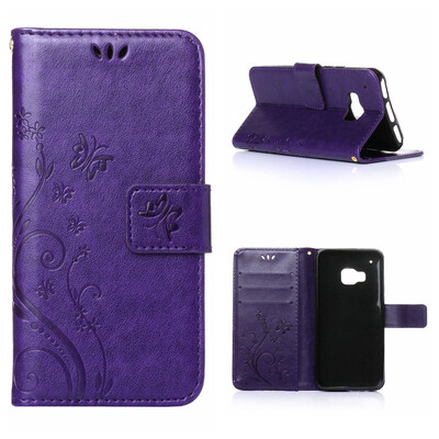 

MOONCASE Flower Pattern Premium Soft PU Leather Case Cover For HTC One M9