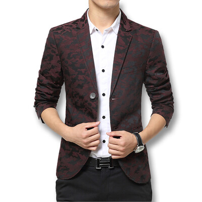 

2016 Brand Clothing Suit Jacket Mens Fashion Suits Fashion Designed Pattern Business Suit Business Dress Suit Blazer Plus 3XL