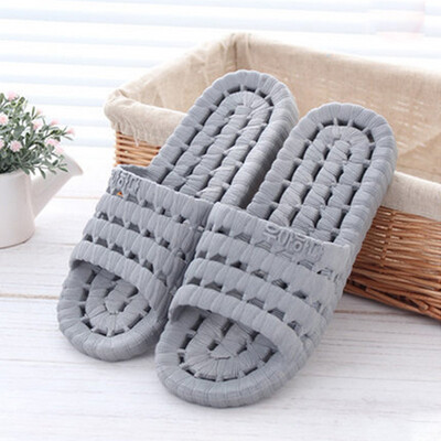 

Love home new summer cool slippers non - slip bath slippers male models light gray 40 yards LJ88820