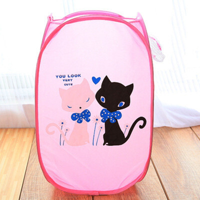

Cartoon Sorting Basket Folding Clothes Storage Basket Laundry Basket Children Kids Toys Sundries Storage Organizer Home Storage