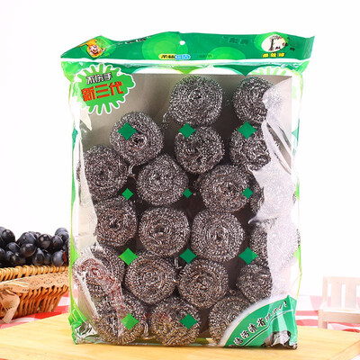 

Cntomlv 10pcs hot sale Stainless Steel Scouring Ball Scouring Sponge Set Cleaning Metal Scrubber Ball Scouring Pad