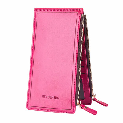 

Multi card card bag woman long card set double zipper Purse