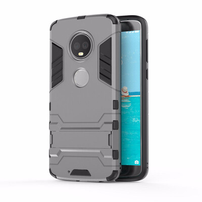 

for Motorola Moto G6 WIERSS Shockproof Hard Phone Case for Moto G6 Plus G6 Combo Armor Case Back Cover Fundas Caoa Coque