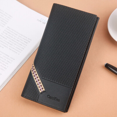 

Korean casual men wallet long multi function wallet ribbon webbed Wallet