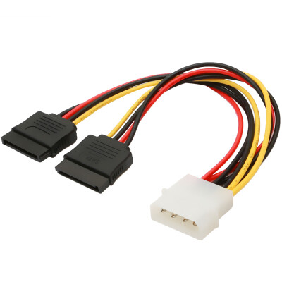 

Shanze SAMZHE UK-15 D-type 4-pin to SATA serial hard drive one minute two power lines 02 meters