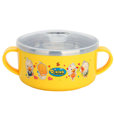 

Jingdong supermarket] the United States kitchen (maxcook) 304 stainless steel bowl ears practice bowl 230ml double insulation MC7732-A with a cover against hot and drop