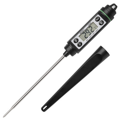 

Mittel MITIR probe type kitchen food thermometer oil temperature meter baby milk thermometer water temperature meter electronic thermometer TP600 black