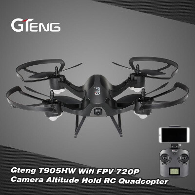 

Gteng T905W Wifi FPV 03MP Camera 24G 6 Axis Gyro 3D Flip Headless Altitude Hold RC Quadcopter