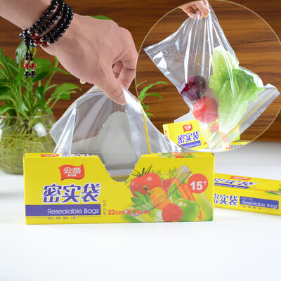 

Jingdong supermarket Yunlei dense bag sealed bag Zifeng Dai food bag preservation bag 22cm 31cm 15 support 12155