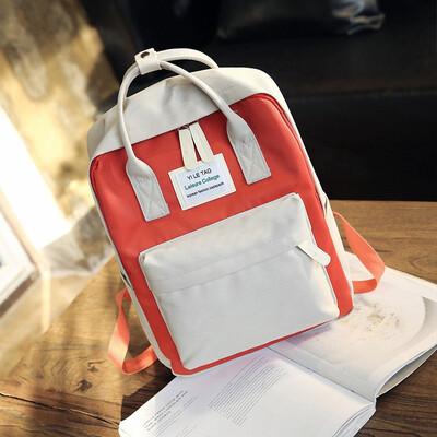 

2018 Waterproof Oxford Double Shoulder Bag for Female New Tide Students Leisure Travel Backpack
