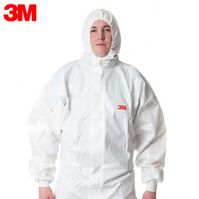 

3M 4535 protective clothing M number with cap Siamese chemical splash-proof dust-proof suit