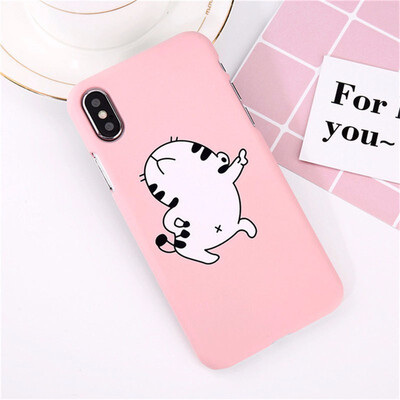 

Cute Cartoon Pineapple Phone Case For iPhone 5 S SE 6 7 8Plus Hard PC Back Cover