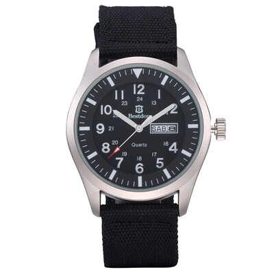 

BESTDON BD5507G Mens Fashionable Waterproof Quartz Wrist Watch BlackSilver