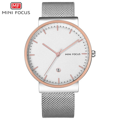 

MINI FOCUS Business Stainless Steel Strap Men Quartz Watch MF0184G