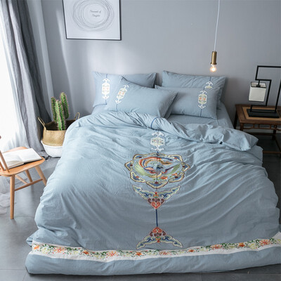 

All Cotton Four Piece Chinese Washing Cotton Quilt Quilt 15 m 18m20 Bedding Summer Cotton Quilt Cover