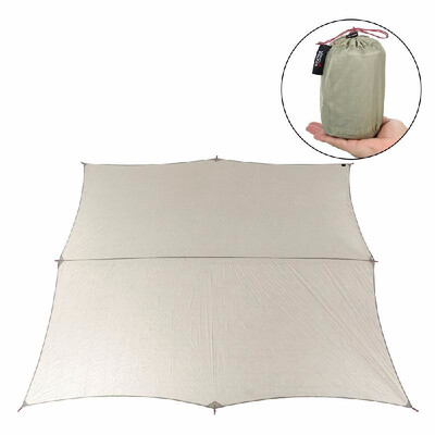 

115 10FT Lightweight Waterproof Rain Fly Hammock Tarp Cover Sunshade Tent Shelter Awning for Camping Outdoor Travel