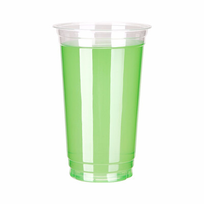 

OTOR 500ml660ml Disposable Juice Cups with Lids PP Clear Cup for Hot & Cold Drinks Iced Coffee Bubble Boba Smoothie 100pcs