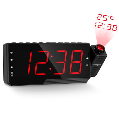 

ZEEPIN PRA - 001 Digital Projector Clock Radio Alarm Snooze Timer Temperature