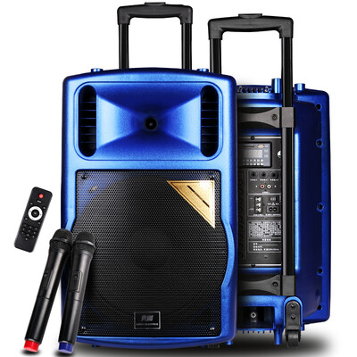 

(SAST) Tianyun 12 single 12 inch square dance stick speaker square dance outdoor audio convenient high-power loudspeaker with wireless microphone microphone