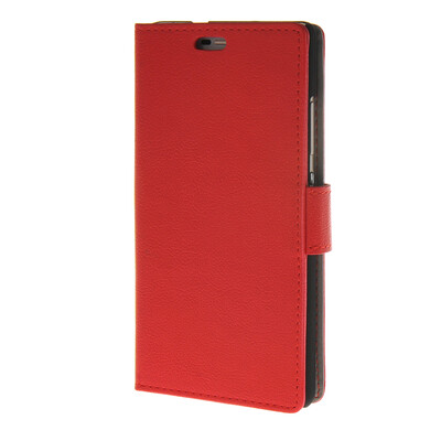 

MOONCASE Мягкая кожа PU Бумажник Флип карты отойти Кожаный чехол для Huawei Ascend P8 Lite Красный