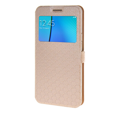 

MOONCASE Case for Samsung Galaxy Note 5 Flip Wallet Card Slot Stand Pouch Leather Cover Gold