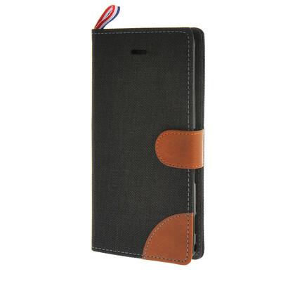 

MOONCASE Denim Style Flip Wallet Card Pouch Bracket Back чехол для Cover Sony Xperia M2 чёрный