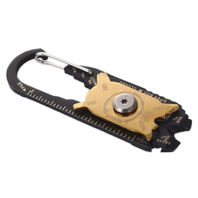 

EDC Outdoor Portable Mini Utility 20 in 1 Keychain Rotating plate design Quick release clip design More durable&safe