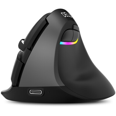

Colorful M618mini office mouse wireless Bluetooth 40 dual mode charging unlimited mouse laptop ergonomic vertical photoelectric vertical small mouse elegant black