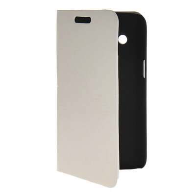 

MOONCASE Slim Leather Flip Wallet Card Pouch with Kickstand Shell Back ЧЕХОЛ ДЛЯ Samsung Galaxy Core 4G G3518 White