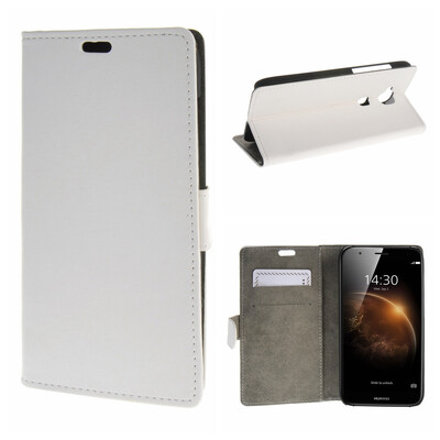 

MOONCASE ЧЕХОЛ ДЛЯ Huawei Ascend G8 Premium PU Flip Leather Wallet Card Holder Bracket Back Pouch White