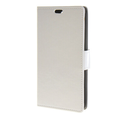 

MOONCASE Гладкая кожа PU кожаный чехол бумажник флип карты отойти чехол для LG АКА Белый