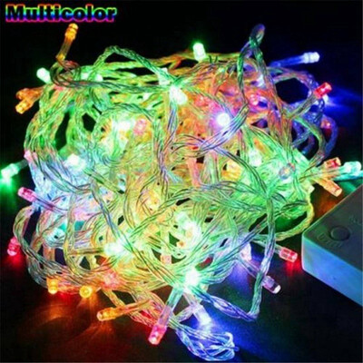 

mymei 10M 100 LED Bulbs Waterproof Fairy String US Lights for Xmas Christmas Tree Deocr