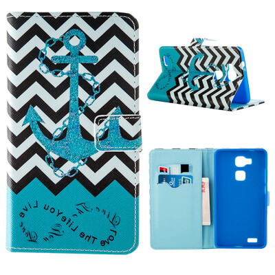 

MOONCASE ЧЕХОЛ ДЛЯ Huawei Ascend Mate 7 Flip PU Leather Fold Wallet Card Slot Kickstand Back [Pattern series] /a20