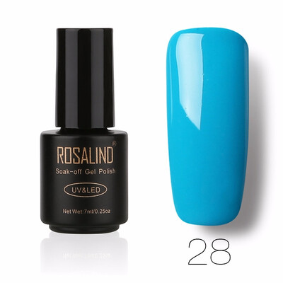 

ROSALIND Gel 1 Black Bottle 7ML Pure Color 58 Colors 01-58 Gel Nail Polish Soak Off Nail Art Semi-Premanent UV LED Gel Lacquer