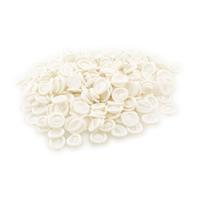 

UpperX 1000 Pcs Disposable Anti Static Off White emulsion Finger Cots