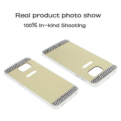 

Bling TPU Soft Mirror Electroplate Phone Case Cover for Samsung Galaxy S6 edge