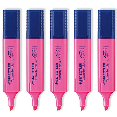 

Staedtler 364-23 Highlighter Fluorescent pen rose red 5 packs