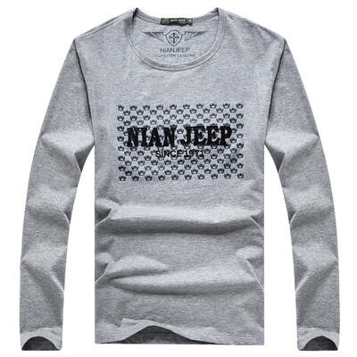 

NIAN JEEP мужской повседневный лонгслив круглый воротник