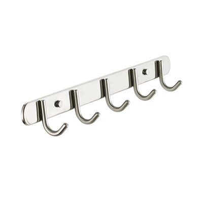 

Hengjie HEGII stainless steel coat hook coat hook hook wall coat hook bathroom hook HMP812-08-5 stainless steel five hook