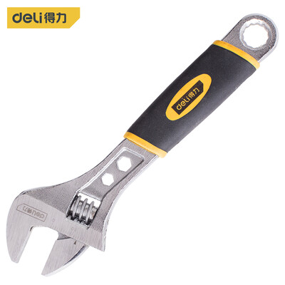 

Deli deli fine plastic handle adjustable wrench open adjustable wrench laser scale 6 inch DL30106