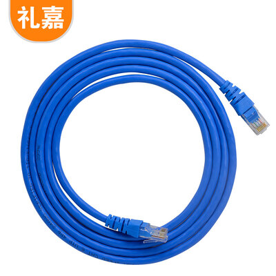 

Lijia LIJIA LJ-68L05 Six types of Gigabit unshielded network jumper CAT6 Gigabit engineering very high speed eight core twisted pair speed computer cable blue 05 m