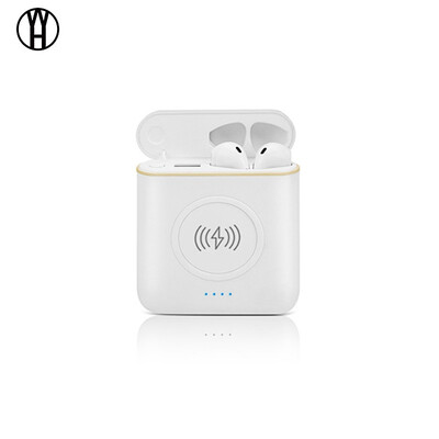 

WH XT6 TWS Bluetooth Wireless Earbuds with wireless charging&power bank Stereo Headphones with Noise Cancelling for iPhone X