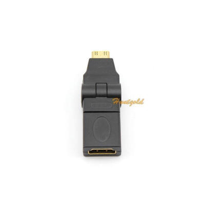 

360 Degree Rotating Swivel Type Mini HDMI Male to HDMI Female Adapter Converter