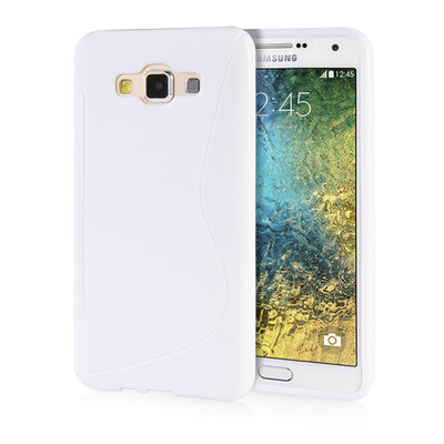 

MOONCASE S - Line Soft Flexible Silicone Gel TPU Skin Shell Back ЧЕХОЛ ДЛЯ Samsung Galaxy E7 White