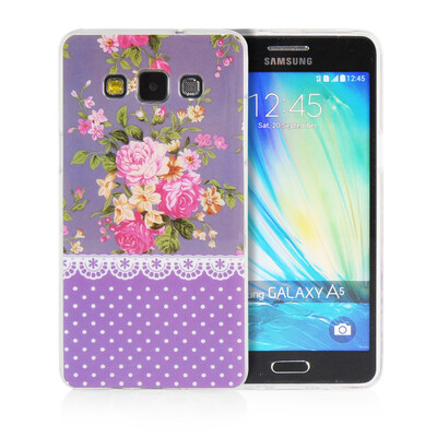 

MOONCASE Flowers Soft Flexible Silicone Gel TPU Skin Shell Back Case Cover for Samsung Galaxy A5