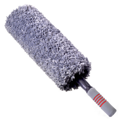 

CarSetCity Microfiber Car Dice Car Dust Dusting Car Wash Mop Car Wash Brush Car Washing Tool Retractable Blue Gray